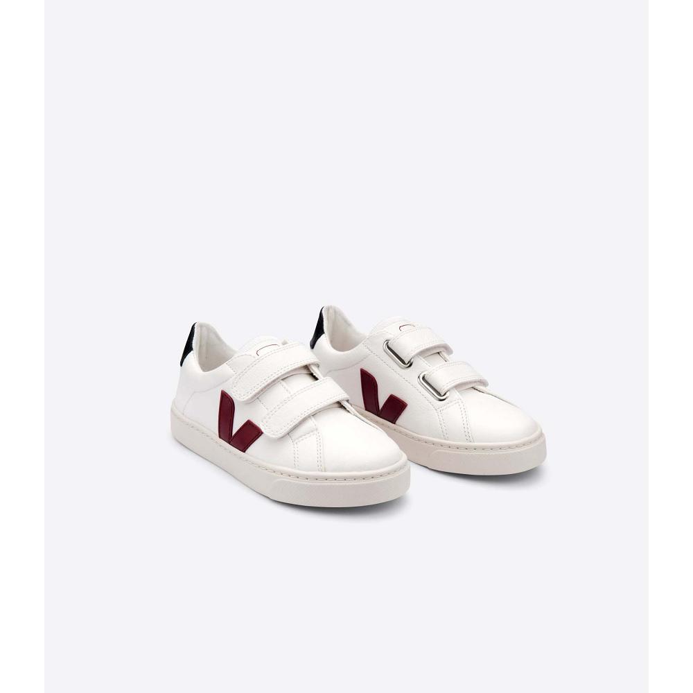 Veja ESPLAR CHROMEFREE Kids' Shoes White/Black/Red | CA 727FDN